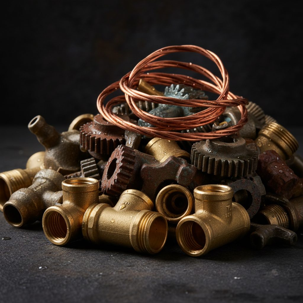 Compra de latón, bronce y cables de cobre